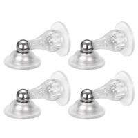 "4X 3,5\" Magnet TüRstopper Mit Kleber FüR Transparent"