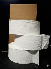 Toilet Paper Rolls, 2 Ply Jumbo Rolls,1000 Feet Each Roll, 3 Rolls In The Box