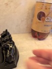Vintage 1980s Black Scottie Dogs Ceramic Ashtray with Gold Tone Scottish Figures — photo 4