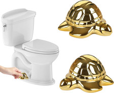 Sea Turtle Ceramic Toilet Bolt Caps - Decorative Toilet Caps for Bottom of Toile