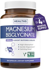 Healths Harmony High Absorption Magnesium Bisglycinate 200mg - 4 Month Supply