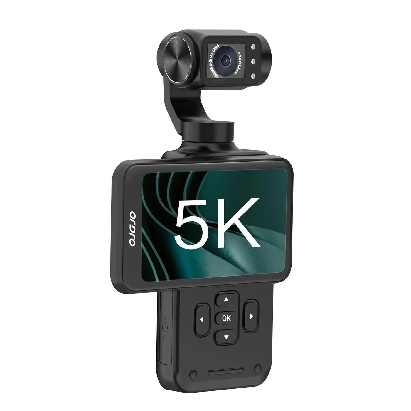 ORDRO M5 5K 3 Axis Stabilized Pocket Camera 48MP Flip Screen