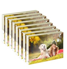 8PCS 4x6" Acrylic Picture Frame Magnet Double Sided 10 10MM Plexiglass Clear