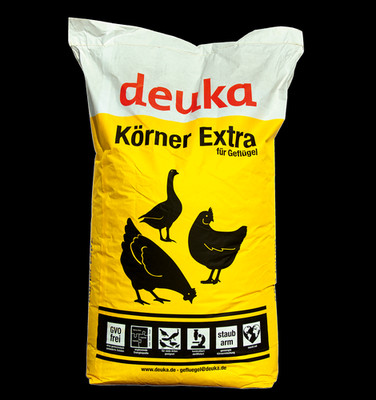deuka Körner extra 25kg Geflügelfutter Legehennen Hühnerfutter GVO frei staubarm