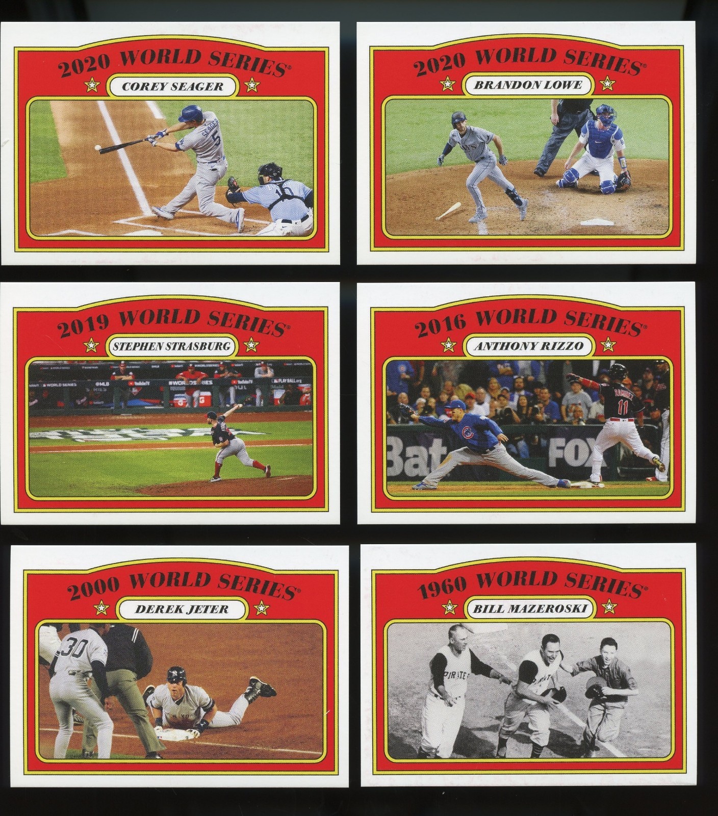 2020 Topps Throwback Thursday TBT 6-Card Set #44 259-264 1972 World Series