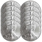 Lot of 10 - 2012 $1 American Silver Eagle 1 oz BU