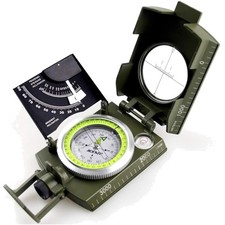 Brújula lente compacta AF-4074: duradera e impermeable para geología y camping