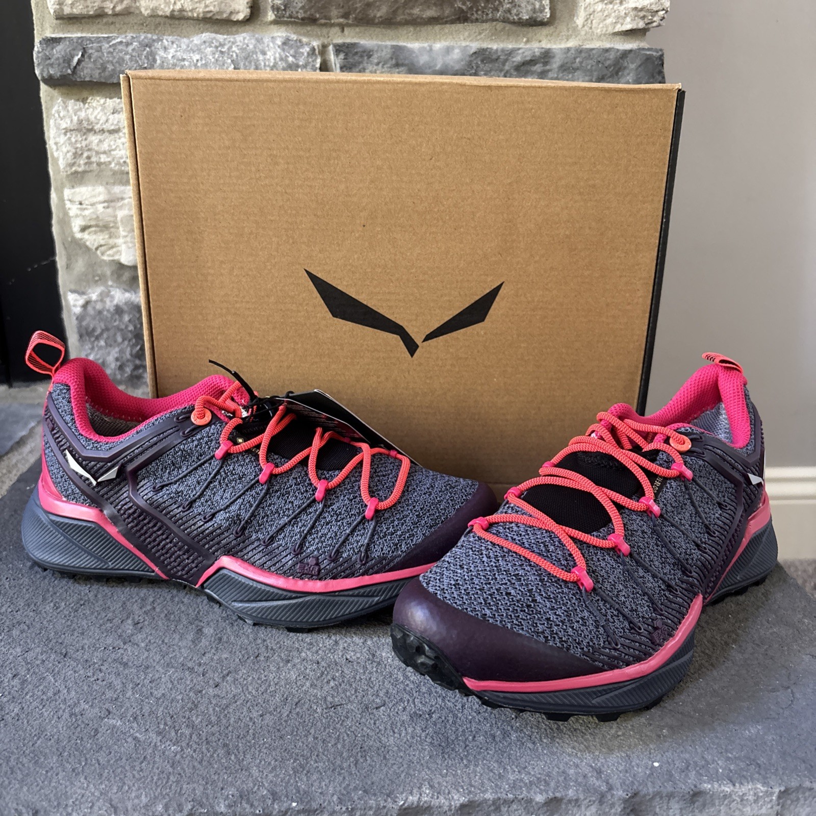 Salewa WS Dropline GTX EscaladaSenderos 3853 Ombré Azul/Rosa Virtual Talla 7