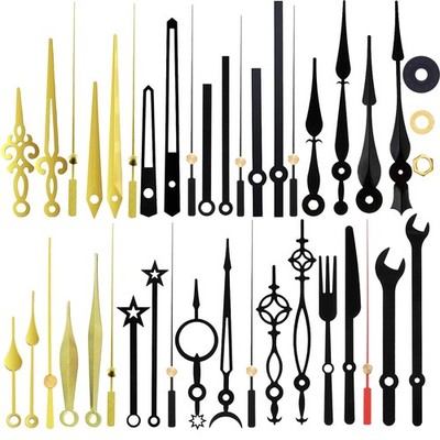 14 Styles Non Ticking Wall Clock Movements Mechanism, Clock Hands Made of Alu...