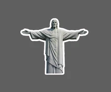 Christ The Redeemer Sticker Waterproof Decal Brazil Travel Statue Gift NEW