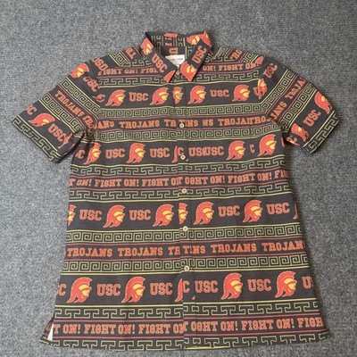 USC Trojans Shirt Mens Large Multicolor NCAA Football Fight On Tellum Chop