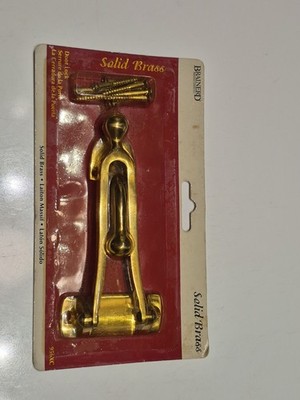 Brainerd Solid Brass Door Lock Safety Bar 5'' Security Guard 956XC NEW SEALED 