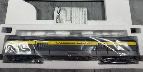 SIX (6) K-Line K44152IC Chesapeake & Ohio 18" "O" Heavyweight Passenger Set NEW - Picture 7 of 9