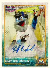 2015 Topps Opening Day #MA-BT Billy The Marlin AUTO MARLINS