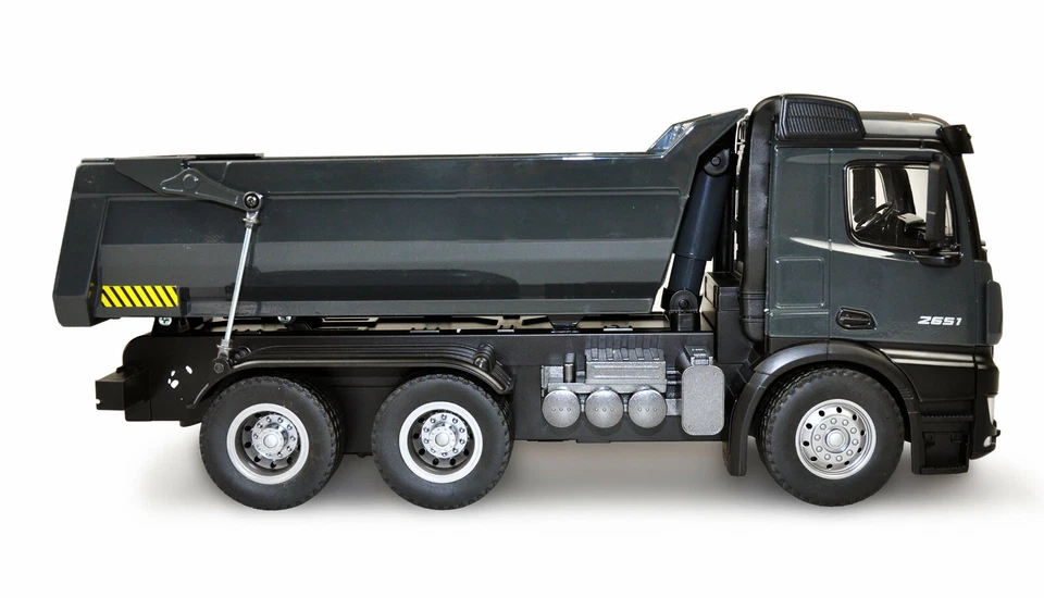 Mercedes Arocs LKW Kipper Metall 1:14, 2,4GHz RTR - Anthrazit / schwarz - Bild 3 von 4