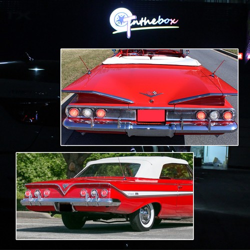 Juego de 2 lentes LED para lámparas traseras traseras traseras Chevy 1960-61 Impala tamaño completo - Imagen 9 de 10