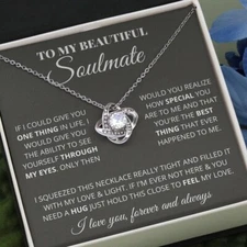 To My Beautiful Soulmate Necklace Gift - How Special You Are To Me and That You'