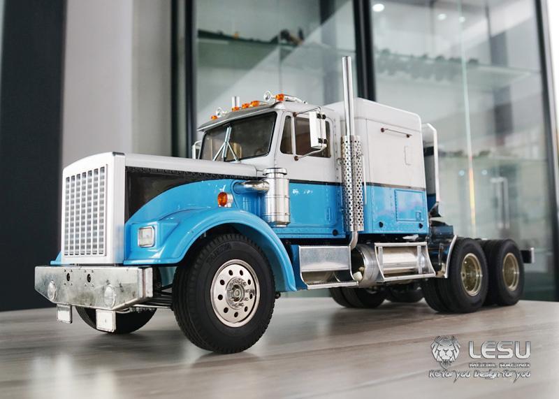 Paire De Cheminées Métal LESU échelle 1/14 - Pour Modèles RC Camions