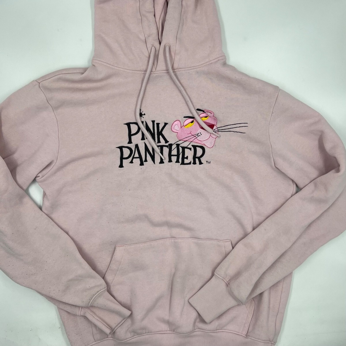 Pink Panther H&M Mens Hoodie Size XS Pink Graphic Sweatshirt