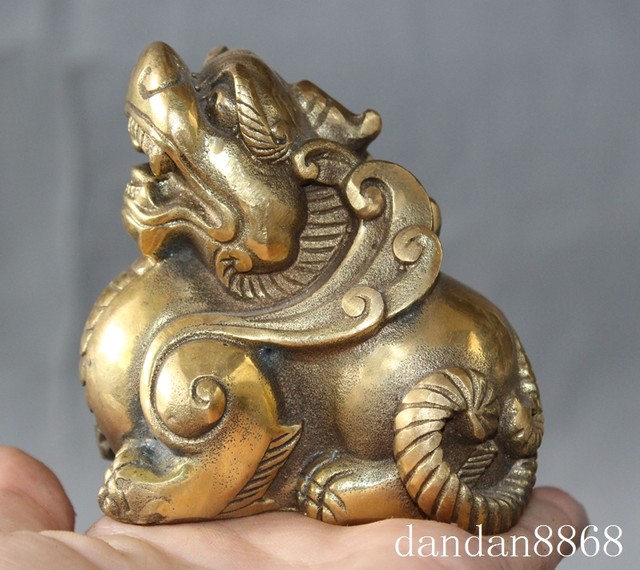 china Chinese fengshui brass copper animal Brave troops