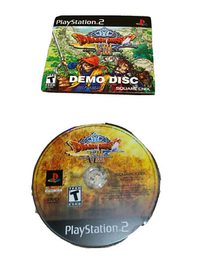 DRAGON QUEST VIII: JOURNEY OF CURSED KING DEMO DISC in sleeve Playstation 2 PS2