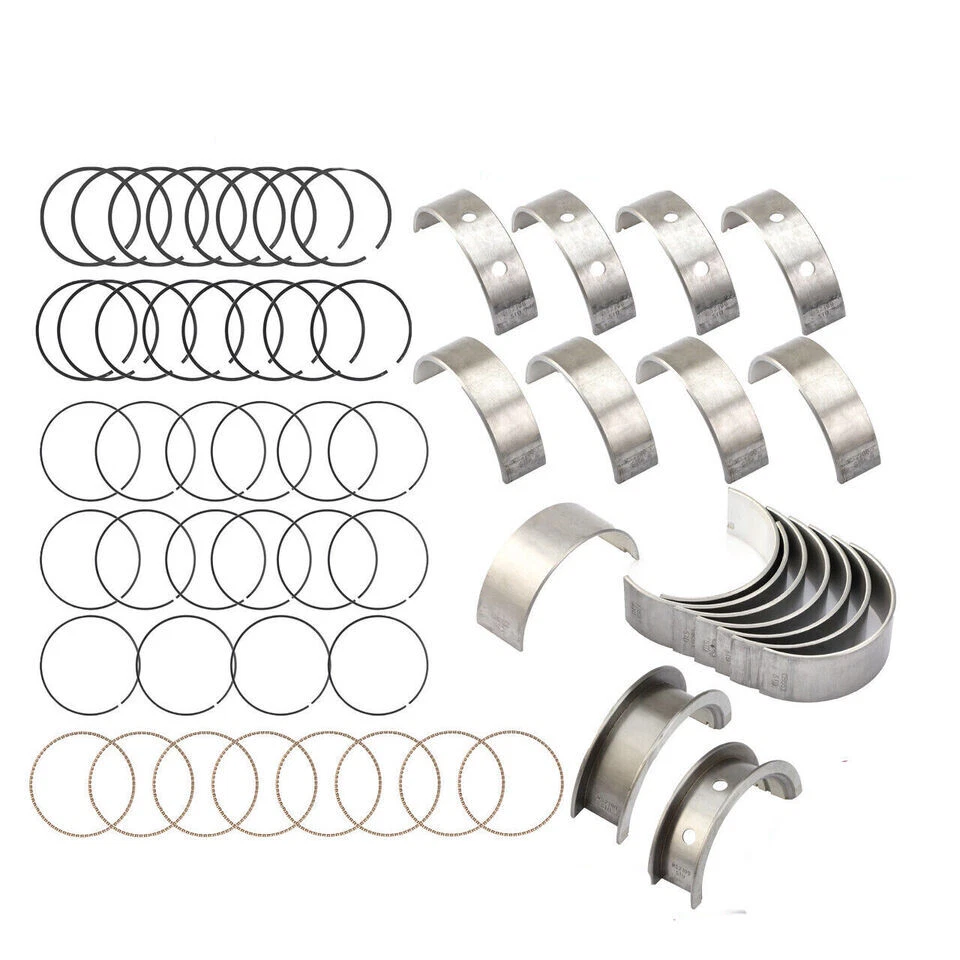 Anéis de pistão + conjunto de rolamentos principais e de haste para Chevy 4.8 5.3 5.7 6.0 6.2 LS GenIII - Imagem 2 de 4