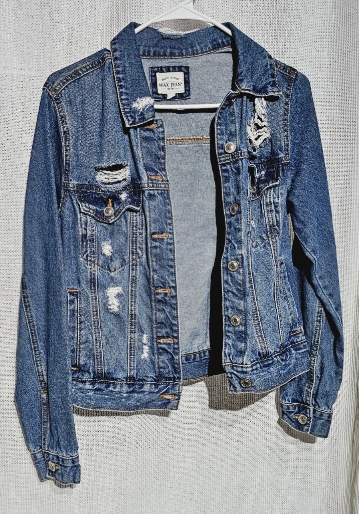 Wax Jean Jacket_  SIZE: Medium Blue Basic Denim B… - image 2