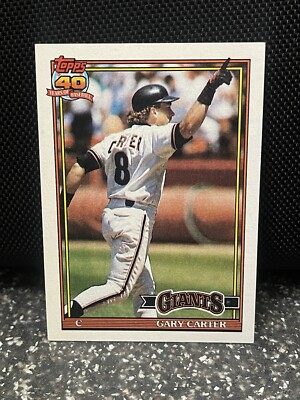 1991 Gary Carter #310 Topps San Fransisco Giants Free Shipping