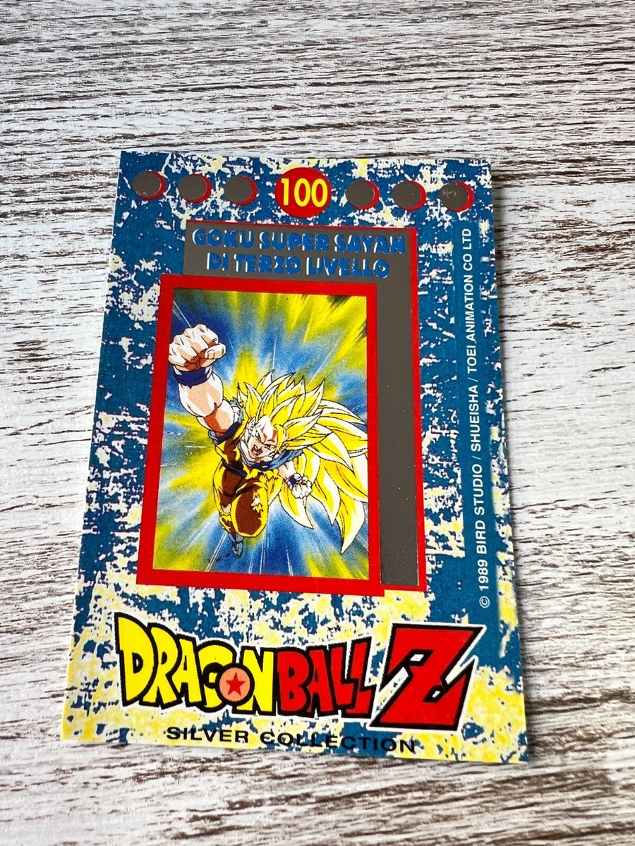 1989 Dragon Ball Z Ccg Silver Collection SS3 Son Goku #100