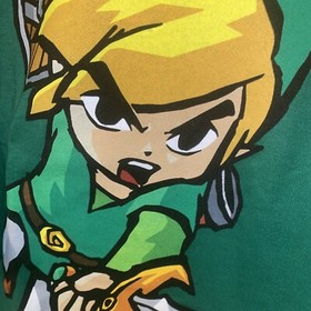 Nintendo Legend of Zelda T Shirt XXL Link Sword Video Game Snes Green Nes