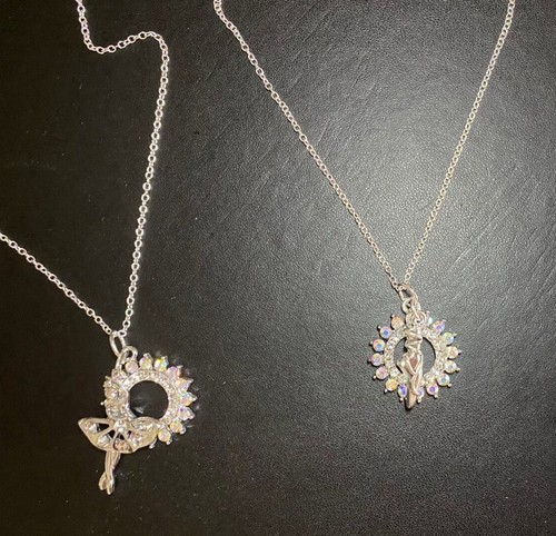 Ballet Gift Jewellery Ballerina Dancer Necklace 925 Sterling Silver Plated Chain - Picture 4 of 16