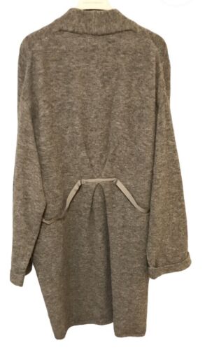Anthropologie Moth Vallon Italy Brown Wool Blend Womens Cardigan L NWT Sold Out - Picture 2 of 7