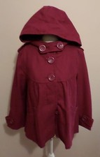 Women's Fushia Pink Coat With Hood Size 12