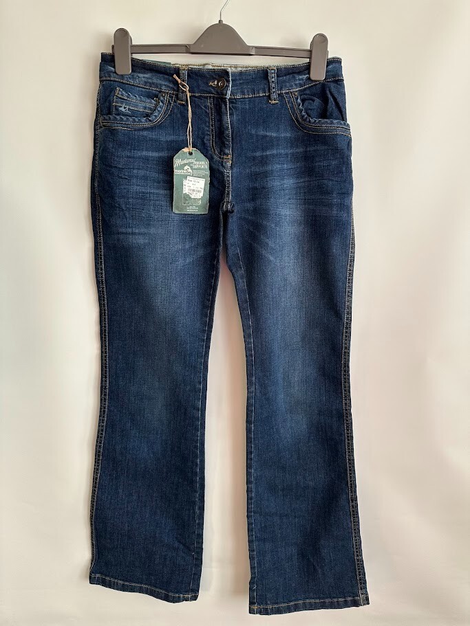 Mantaray Womens St Ives Denim Jeans Blue Bootcut UK 12 Long Debenhams