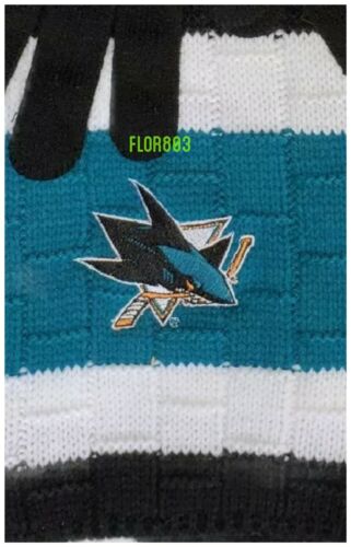 San Jose Sharks NHL Strickschal und Handschuhe Geschenkset - Bild 2 von 6