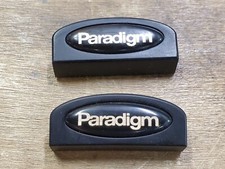 2 Paradigm Replacement Speaker Grill Emblem Logo Badges with Screws