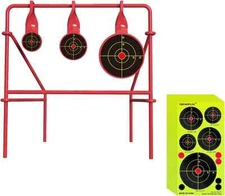 Durable Spinning Shooting Targets - Foldable Steel Design for .22 Rimfire