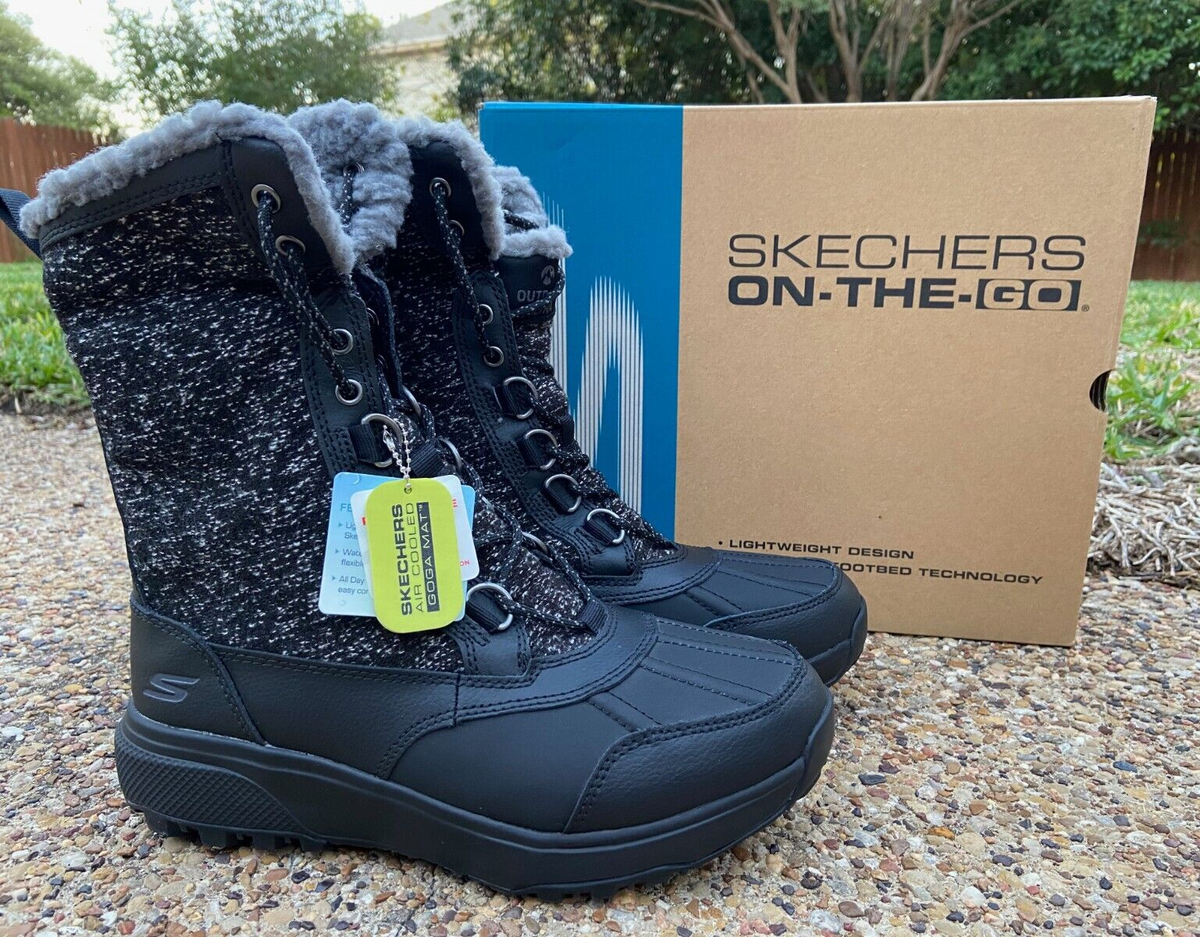 SKECHERS Outdoor Ultra Winter Trail Boots Size 7.5 Men Size 10 Women Unisex Skechers Go Walk Boots Glacial Ultra Timber Tan Womens  main image 4