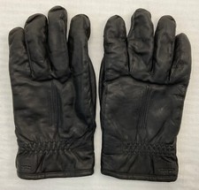 Hestra Goat Leather Mens Gloves Touchscreen Lined Warm Black Size 11/XXL, EXCLNT