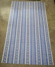 Le Lavandin 70" Rectangle Cotton Tablecloth Provence France Cornmeal Blue Floral