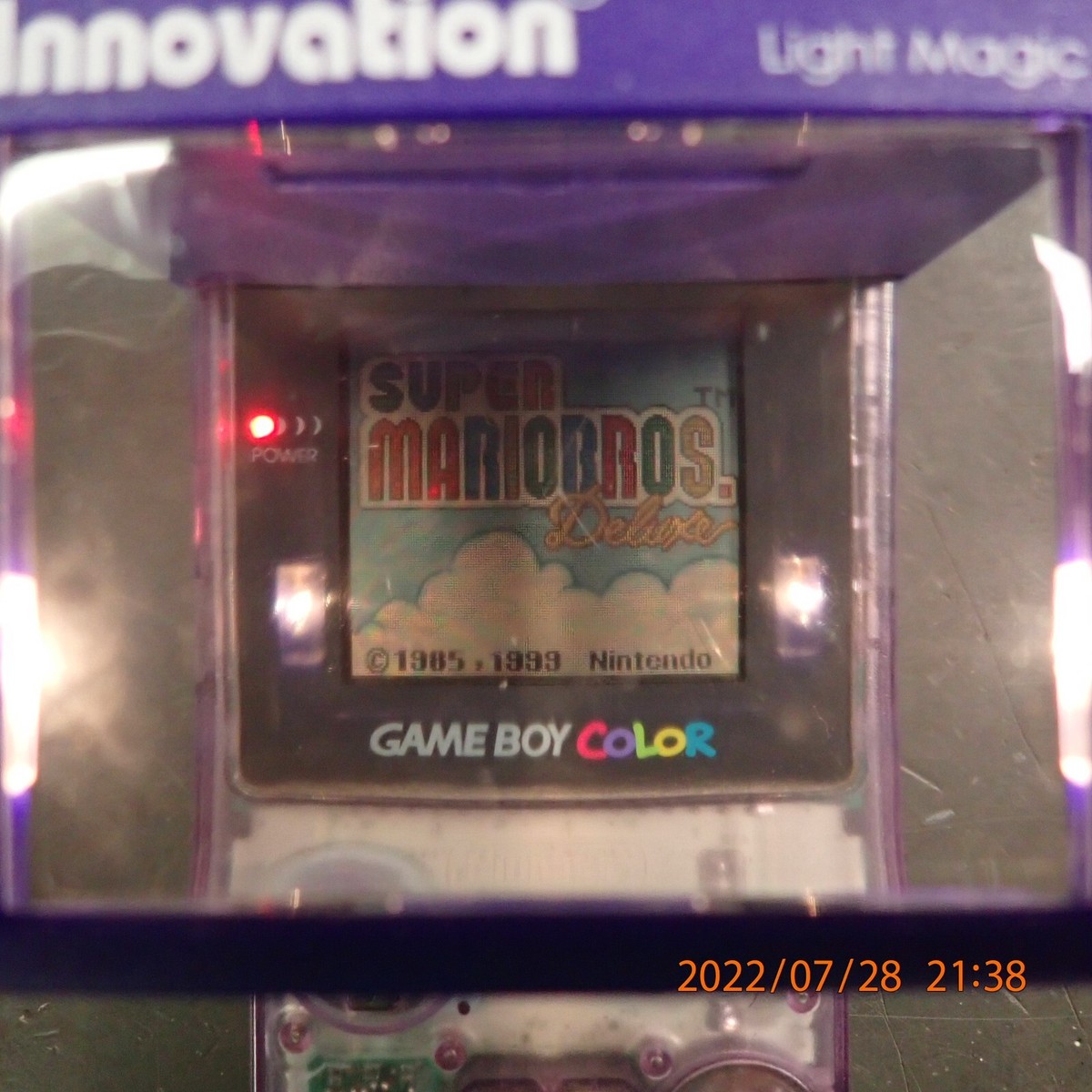 KIWI Green Light Boy Magic magnifier Nintendo Gameboy Color worm