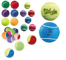 Colorful Bulk Dog Tennis Balls Mini Regular Large Jumbo Fun Healthy Exercise