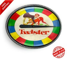 Twister Belt Buckle - Vintage Board Games Handmade Gift - 741