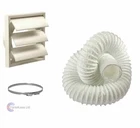 Tumble Dryer Kit 100mm Wall Vent Venting KIT