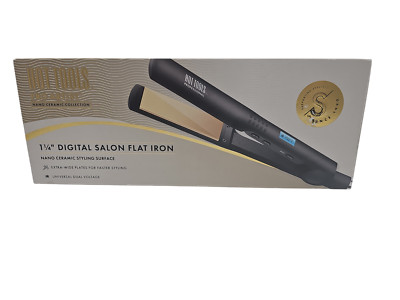 Hot Tools Pro Artist Nano Ceramic Flat Iron, Wide Plates, 1 1/4''