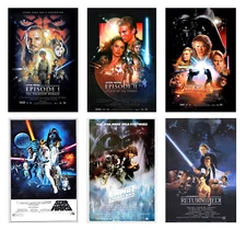 Star Wars Trilogy Set Of 6 11X17 Movie Posters Darth Vader Skywalker Anakin 🍿