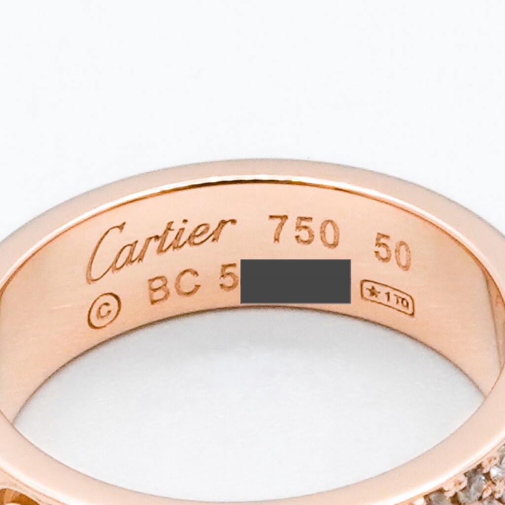 CARTIER Love Ring size 10 PG diamond 10 50 Women Ring | eBay CARTIER Love Ring size 10 PG diamond 10 50 Women Ring | eBay