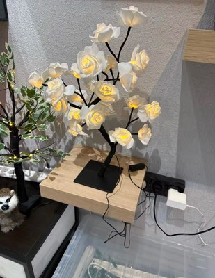 Night light Table Lamp  Tree 24 Rose