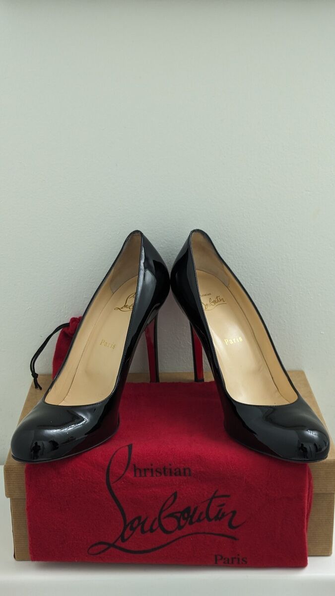 Christian Louboutin Simple Pump 100mm Black Patent 40 Size Christian Louboutin Simple Pump 100mm Black Patent 40 Size