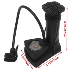 Portable Bike Pump Mini Motor Bicycle Foot Pump with Tire Air Pressure Gauge